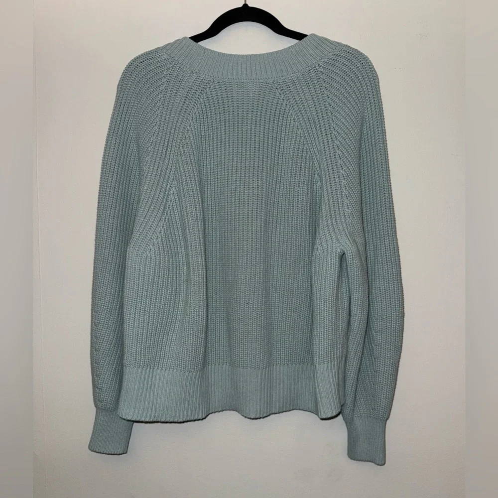 NWT A NEW DAY women’s green Blue button front cardigan sweater XXL ✨ - Picture 4 of 6